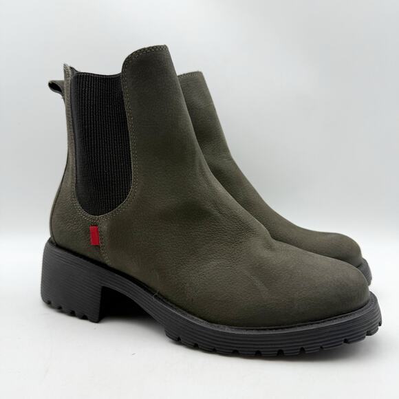 Marc Joseph New York Womens Columbia ST Ankle Booties US 6 Green Leather NWOB - Picture 5 of 13